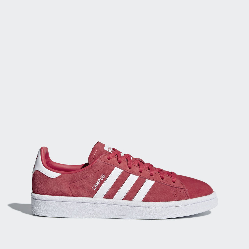 Adidas Campus - Originals ανδρικα - Κοκκινα/Ασπρα/Ασπρα,Μέγεθος: EU 36 – 54 2/3 (675UHLGM)